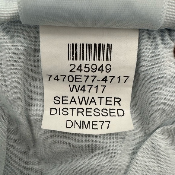 Paige Stella Crop High Waisted Straight Leg Jeans in Seawater Size 24 - Picture 8 of 15